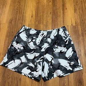 Nike Black and White Athletic Shorts